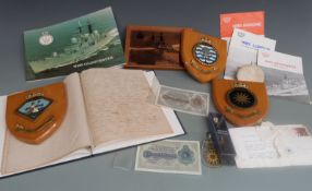 A quantity of Falklands War memorabilia