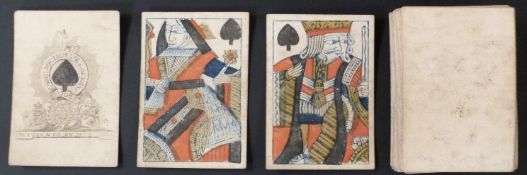 Sutton & Co, England Knights playing cards. Full length standard courts. Plain backs. 52 cards.