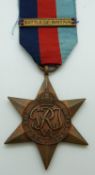 Replica Royal Air Force WWII 1939/45 Star with replica clasp for Battle of Britain