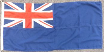 Hand stitched blue ensign flag, 91 x 44cm