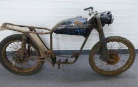 1960 Cotton Vulcan road motorcycle project, frame number 66920