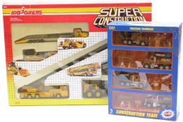 Two model construction sets Majorette Super Construction and Star Toy friction powered