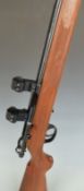 Marlin 882 .22 MAG bolt action rifle with chequered semi-pistol grip, sling suspension mounts, scope