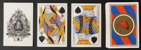 Willis & Co, London playing cards. Standard double ended courts, square corners, no indices, one way