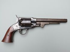 Rogers and Spencer Army .44 six shot single action revolver with inspector's marks 'RPB' for R.P.