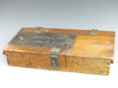Gun spares wooden box, W63 x D32 x H11cm