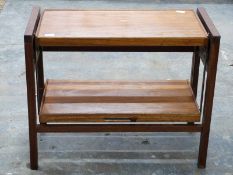 Retro fold out collapsible table. W80 x D71 x H65cm at its largest