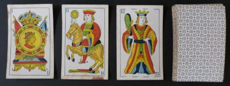 Sebastian Comas y Ricart, Barcelona, Spain playing cards. Spanish Catalan pattern with Spanish