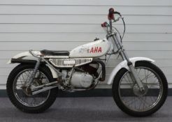 Circa 1975 Yamaha TY80 schoolboy trails motorcycle, the vendor advises this has been fitted with a