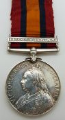 British Army Queens South Africa Medal with clasp for Defence of Ladysmith, named to 3619 Pte W