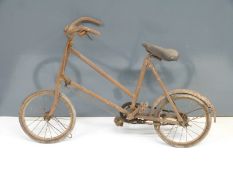 An early 20thC child's bicycle, height 72cm