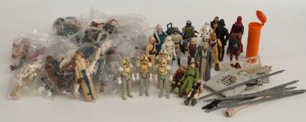 Seventy two Kenner and Palitoy Star Wars figures and figurines together with various accessories,