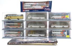 Ten Corgi The Original Omnibus Company (OOC) limited edition diecast model buses and coaches