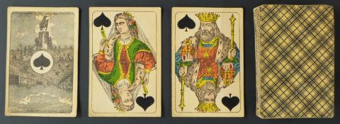 Playing Cards. Belgium. Van Genechten, Turnhout (?). Standard double ended courts. Each ace has