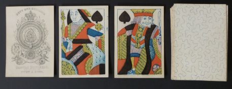 Bancks Brothers Successors to Hunt & Sons playing cards. Old Frizzle ace. Standard full length