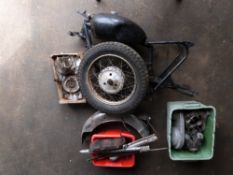 Circa 1969 AJS CSR750 motorcycle project, with matching frame and engine numbers G15 CSR/115104