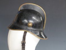 Imperial German volunteer's fire helmet