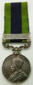 British Army India General Service Medal 1909 with clasp for Mohmand 1933, Pte Bhishti Mohd Fazal,