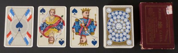 Kimberley and Sons. Birmingham.  Royal National Patriotic playing cards. Second edition. Backs
