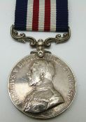 British Army WWI Military Medal named to 14162 Pte G Hartley, 10th Battalion Loyal North