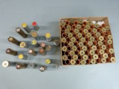 Ninety-six Eley Kynoch 20 bore new primed empty shotgun cartridges together with 21 brass and