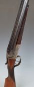Cased Charles Ingram 12 bore side by side shotgun with engraved locks, underside, trigger guard, top