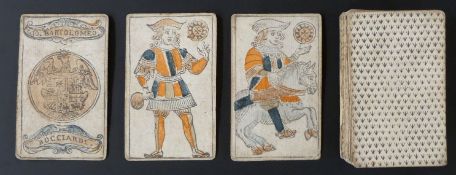 Gio. Bartolomeo Bocciardi, Spain playing cards. Spanish money bag pattern (a new pattern named by