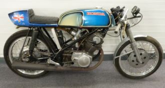 1960s Honda CB72 with Seeley type frame, vendor advises this has recently had new ignition fitted