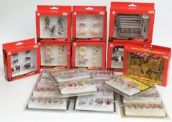 Twenty-three Britains and Britains Woodland Scenics 1:32 scale model farm animal and figure sets,