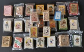 Twenty five packs of Snap and Happy Families playing card games including Jaques and De la Rue