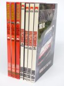 Seven Rallycourse yearbooks from 1982 to 1990