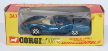 Corgi Toys Whizzwheels Chevrolet Astro 1 Experimental Car with blue body and cream interior 347,