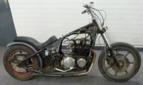 Circa 1978/80 Kawasaki Z650 hardtail rat bike project