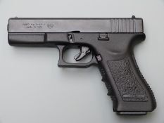 BBM Webley GAP Automatic 8mm blank firing pistol, in hard carry case with original instructions.