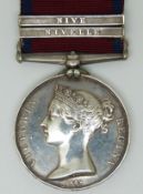 British Army Military General Service Medal with clasps for Nivelle and Nive, named to William