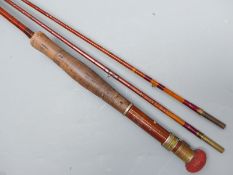 Split cane fly fishing rod 'The Lennox' with another top crop