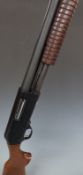 Luigi Franchi 12 bore 3-shot pump action shotgun with chequered semi-pistol grip and 24.5 inch