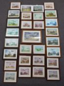 Twenty nine mainly USAAF aviation interest Joe Crowfoot signed prints, each signed in pencil to