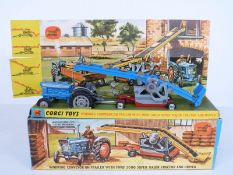 Corgi Toys diecast model Gift Set 47 Working Conveyor On Trailer With Ford 5000 Super Major
