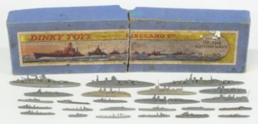 Dinky Toys Ships of the British Navy diecast model ship set No 50, in original box