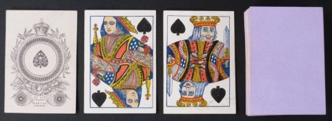 Perry & Co, London playing cards. Standard double ended courts, square corners, no indices. Plain