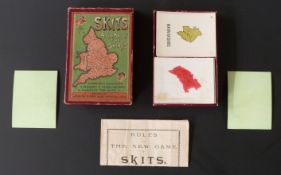 Jaques & Son, London. Skits A Game of the Shires playing card game. 80 cards and rules in original