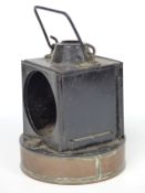 GWR signal oil lamp, height 20cm
