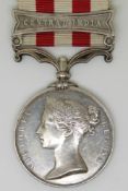 British Army Indian Mutiny Medal with clasp for Central India, unnamed