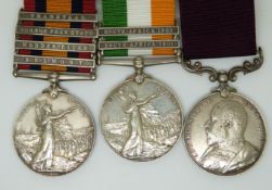 British Army Queen's South Africa Medal with claps for Belmont, Modder River, Orange Free State