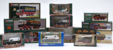 Twelve Corgi and Corgi Classics Eddie Stobart Ltd diecast model vehicles including lorries, vans,