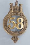 British Army Northamptonshire 58th Regiment of Foot, Glengarry badge