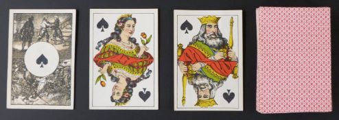 Dondorf, Frankfurt, Germany playing cards. Maker's name on jack of clubs. Rhineland pattern.