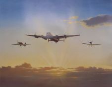 Gerald Coulson signed limited edition (173/650) print Wings of Victory, signed by the artist,