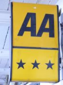 AA three star hotel vintage illuminated sign, height 68cm